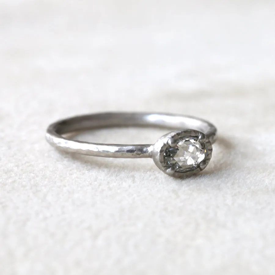 0.32ct colorless diamond ring