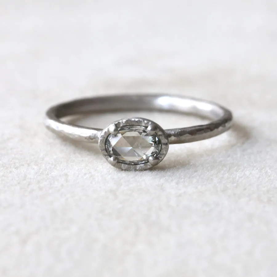 0.32ct colorless diamond ring