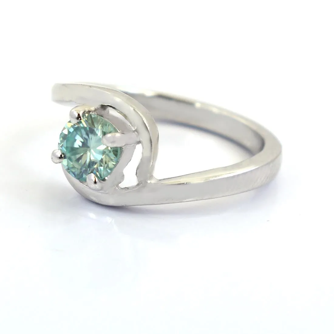0.65 Ct AAA Certified Blue Diamond Solitaire Ring, New Collection