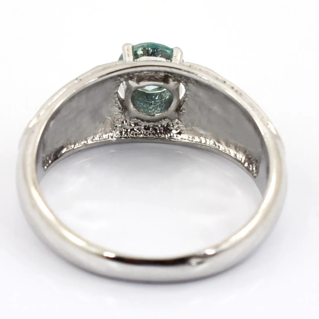 0.75 Ct AAA Certified Blue Diamond Solitaire Ring, Great Shine & Luster!