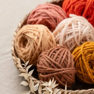 100% wool rug yarn (50g) - bundle of 6