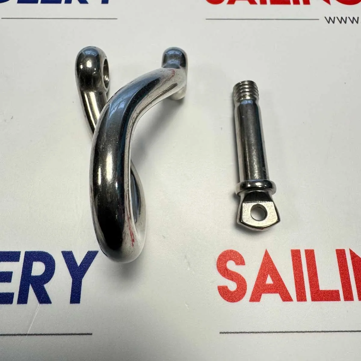 10mm Stainless Steel Twisted D Shackle