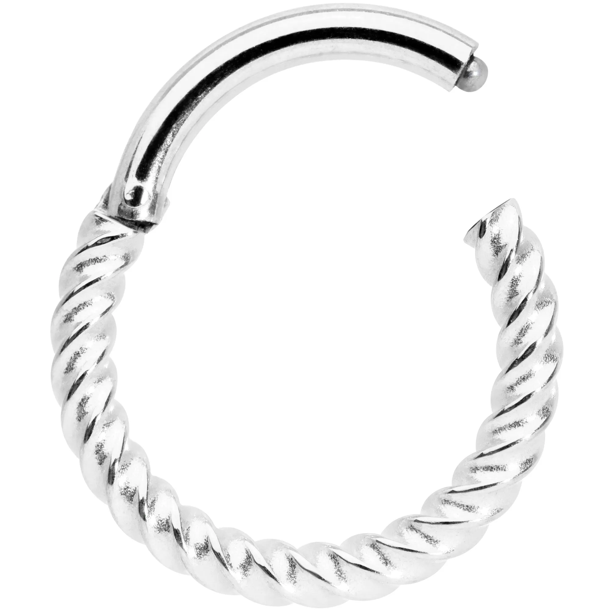 14 Gauge 3/8 Twisted Elegance Septum Clicker