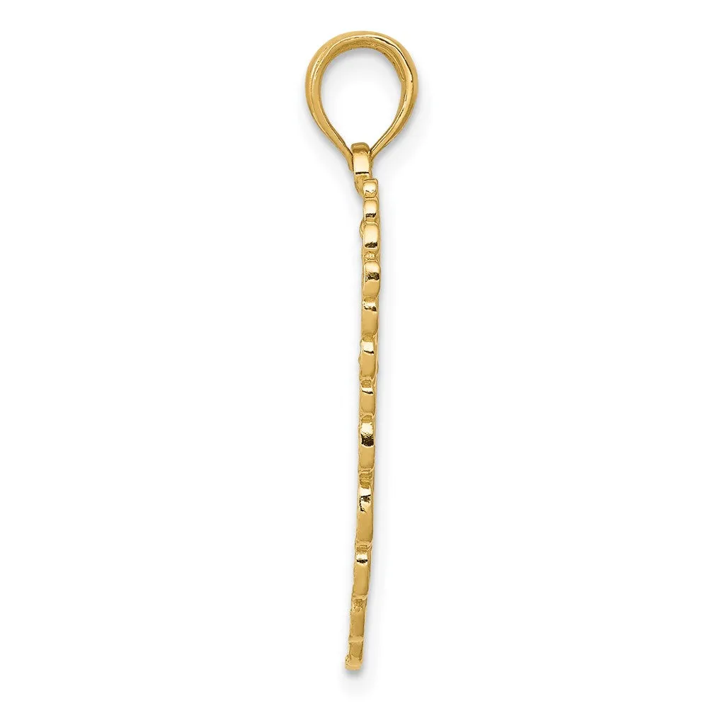 14K Angel Wing Pendant
