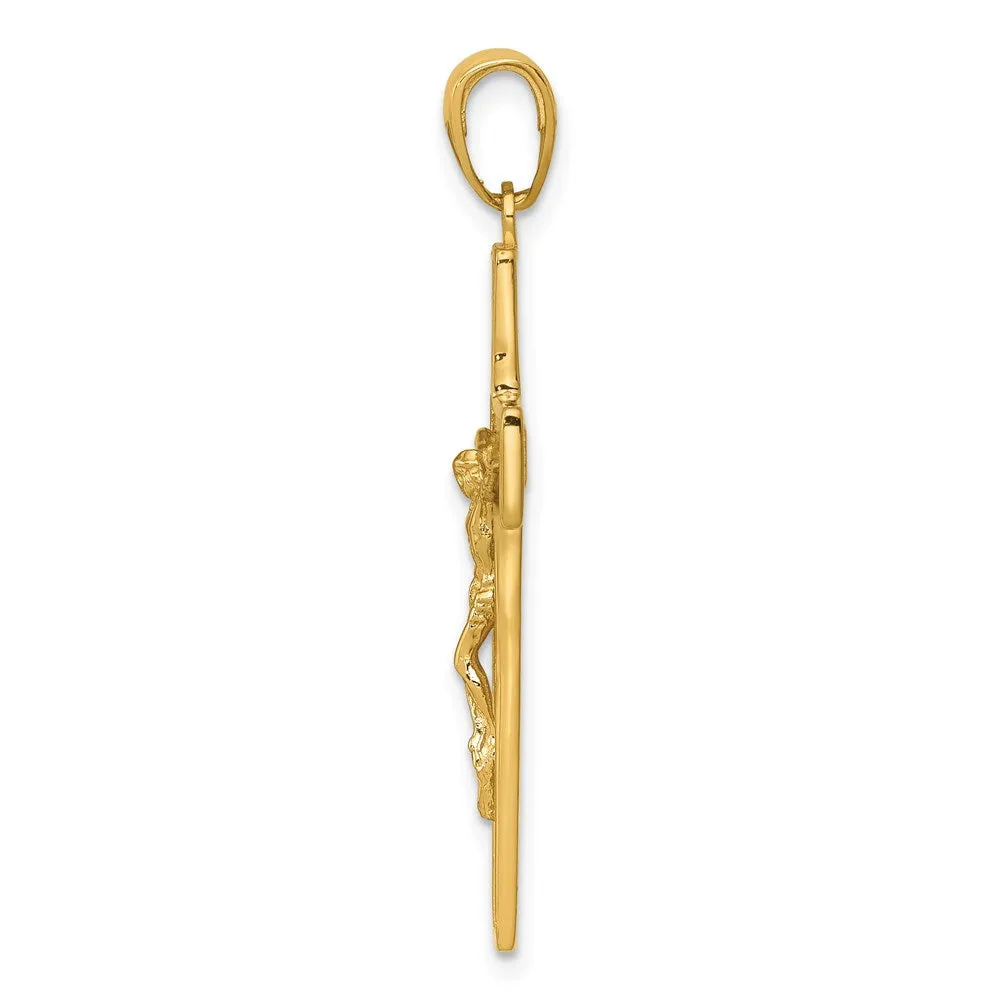 14k Crucifix Pendant