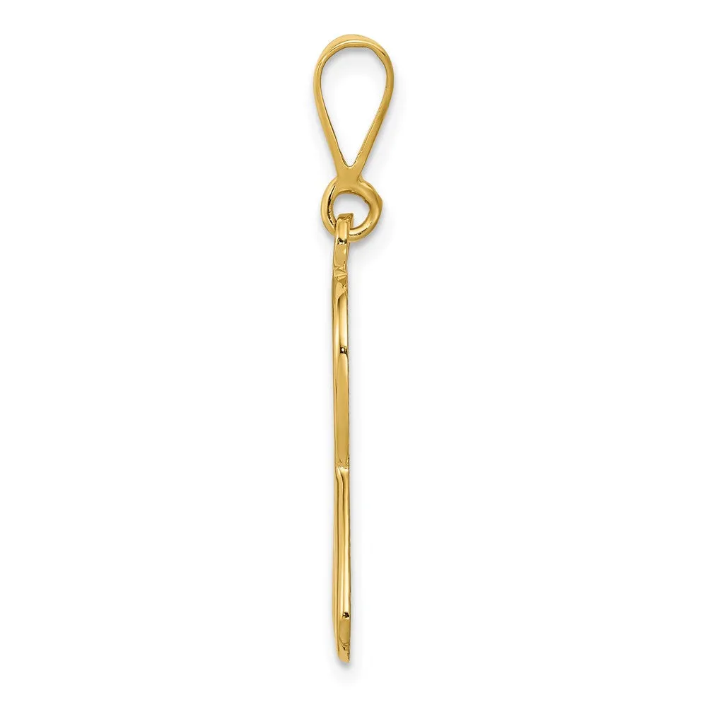 14k Heart In Awareness Pendant