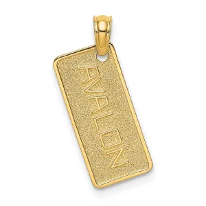 14K Textured AVALON License Plate