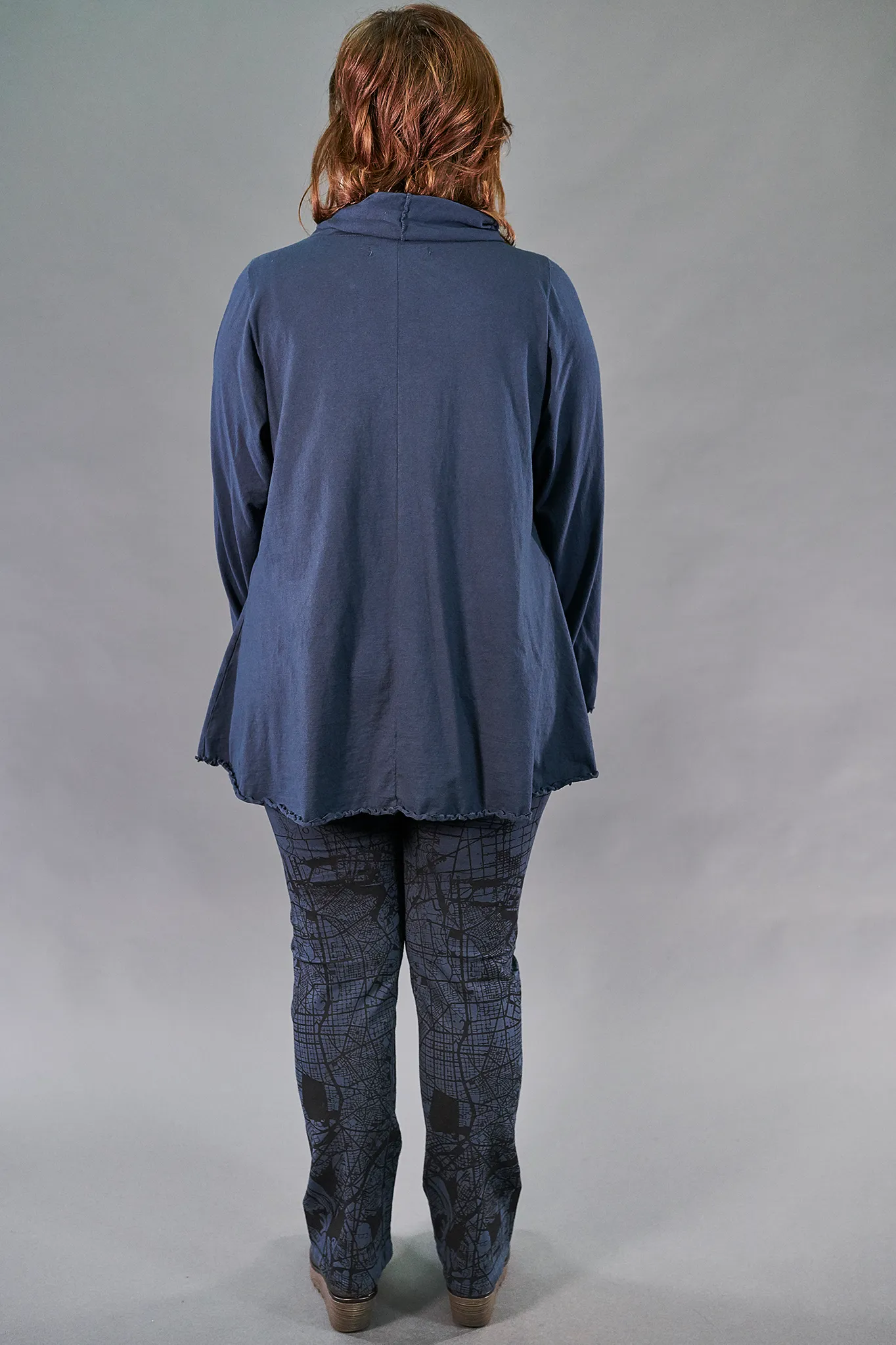 1572 Cowl Cafe Tee-Lux-U
