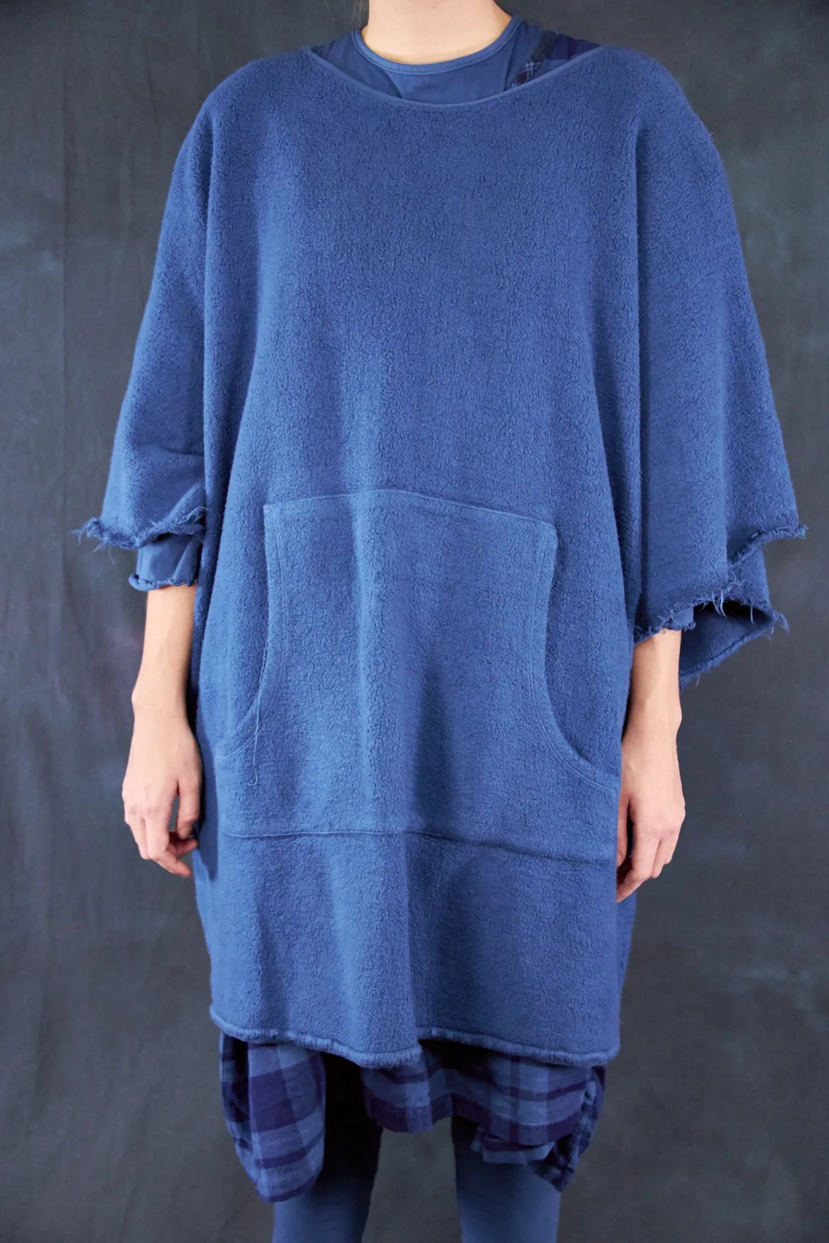 1589 Sherpa Poncho Joy Bird-U