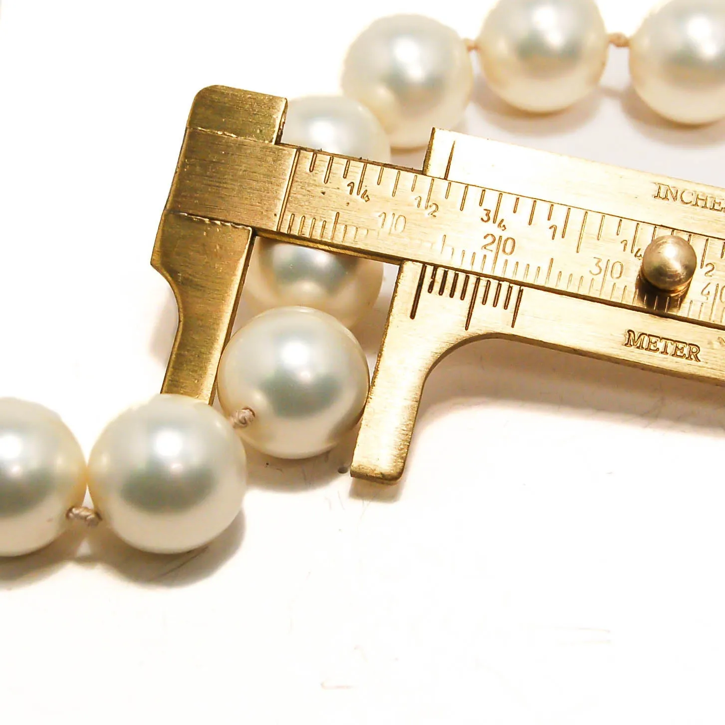 1980's Glass Pearl Necklace by Majorica