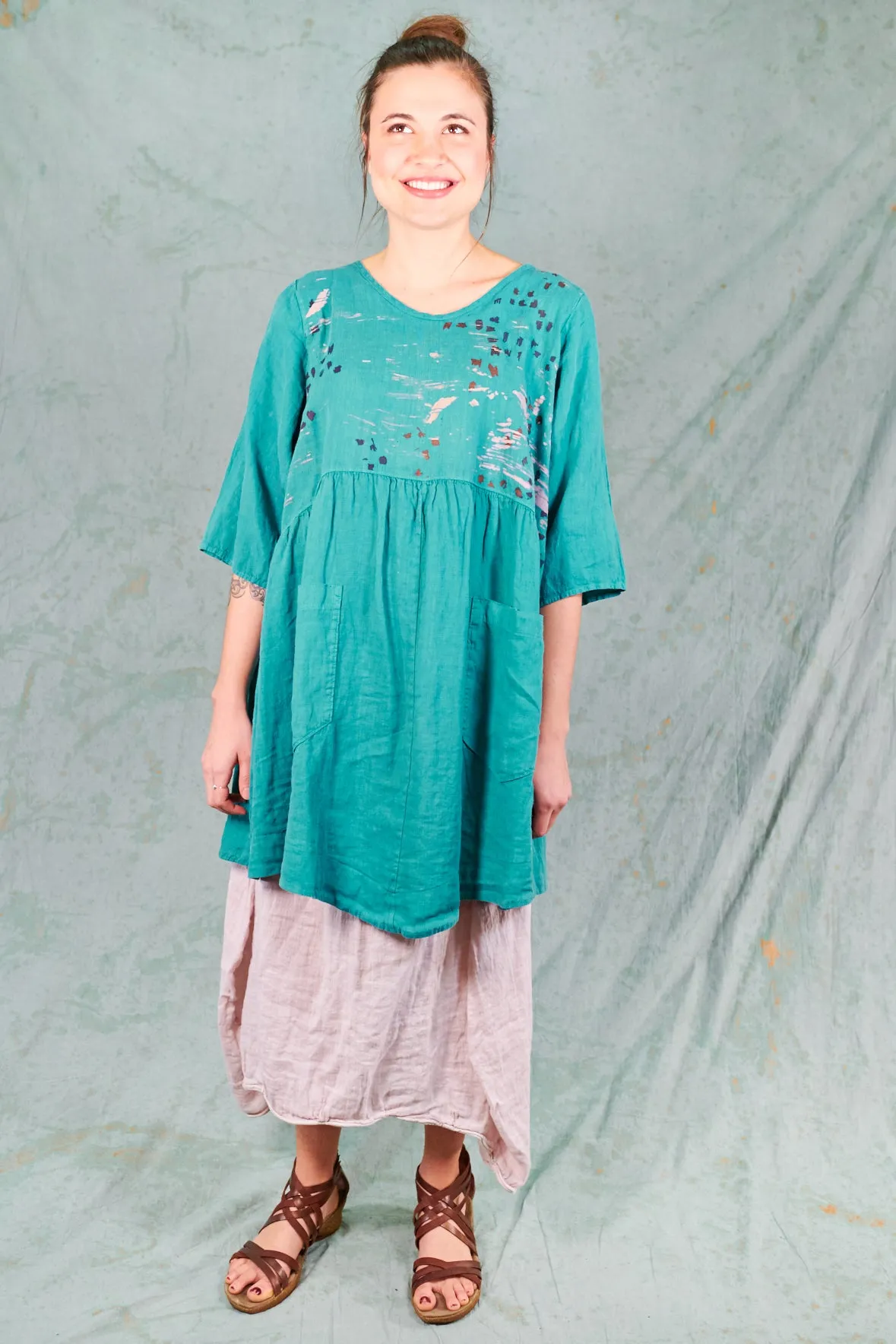 2259 Charleston Linen Tunic Harper-Bohemian Maze