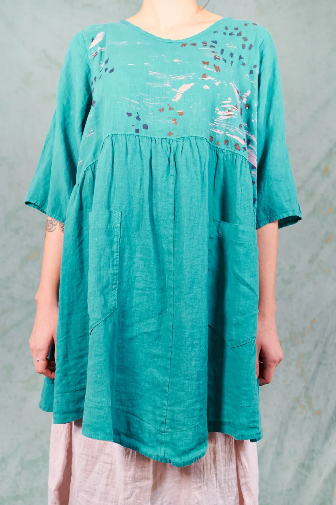 2259 Charleston Linen Tunic Harper-Bohemian Maze