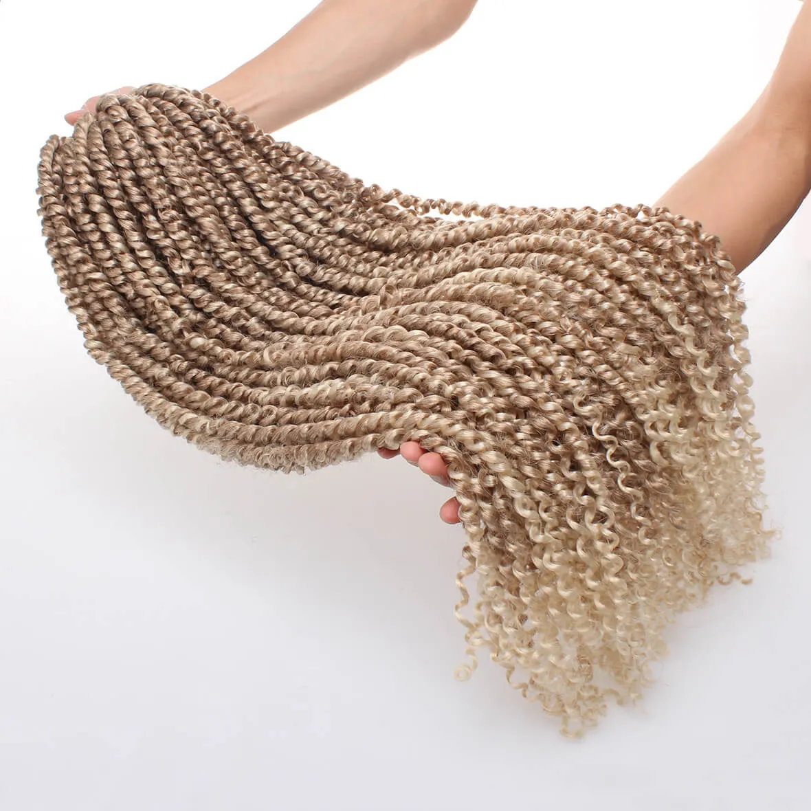 22inch Pre-twisted Passion Twist Crochet Braids Hair Ombre Pre-looped Crochet Braids Synthetic Braiding Hair Extensions