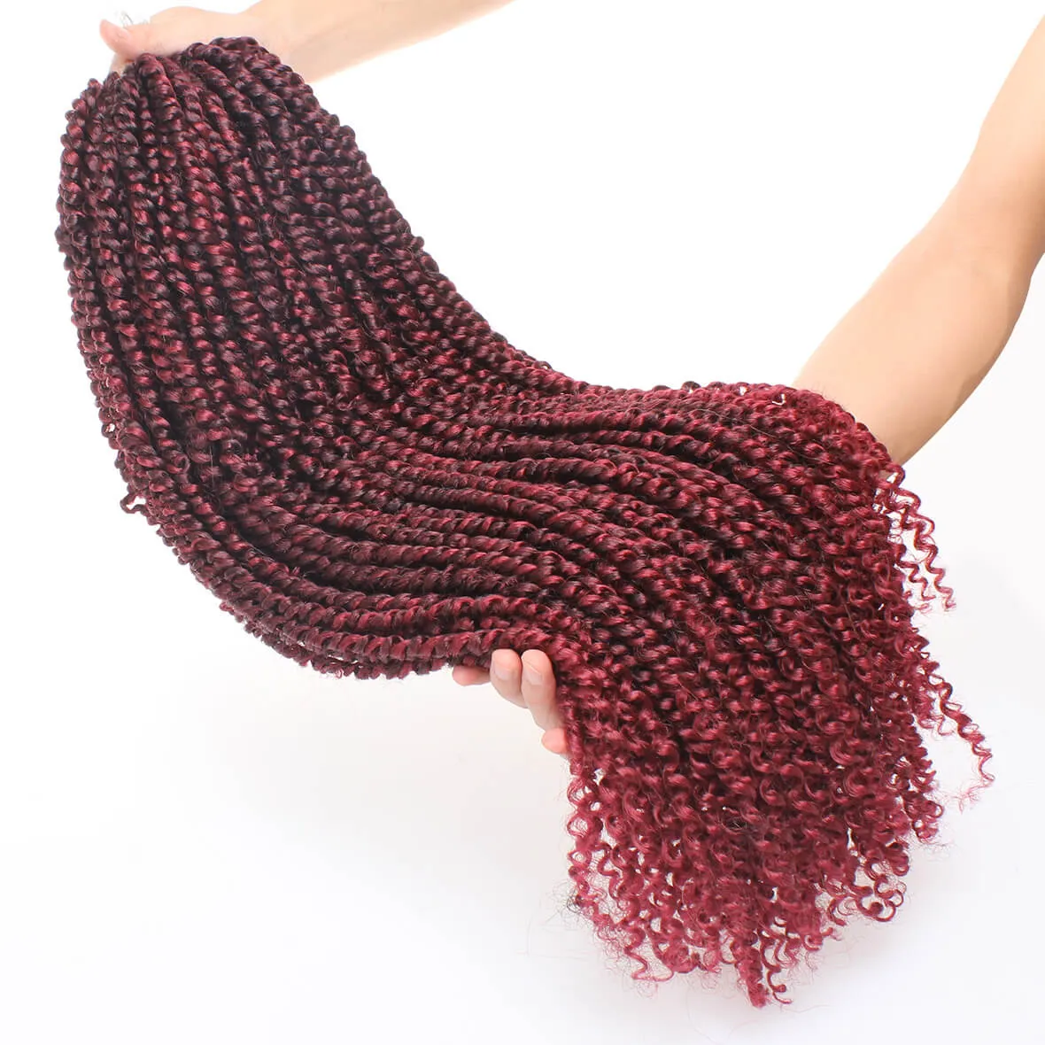 22inch Pre-twisted Passion Twist Crochet Braids Hair Ombre Pre-looped Crochet Braids Synthetic Braiding Hair Extensions