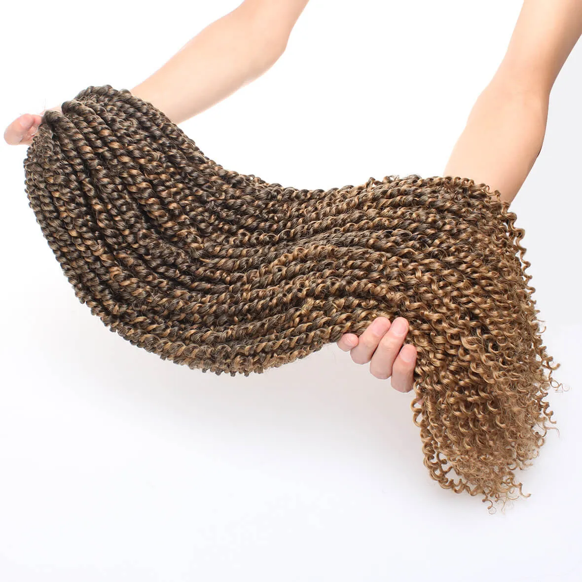 22inch Pre-twisted Passion Twist Crochet Braids Hair Ombre Pre-looped Crochet Braids Synthetic Braiding Hair Extensions