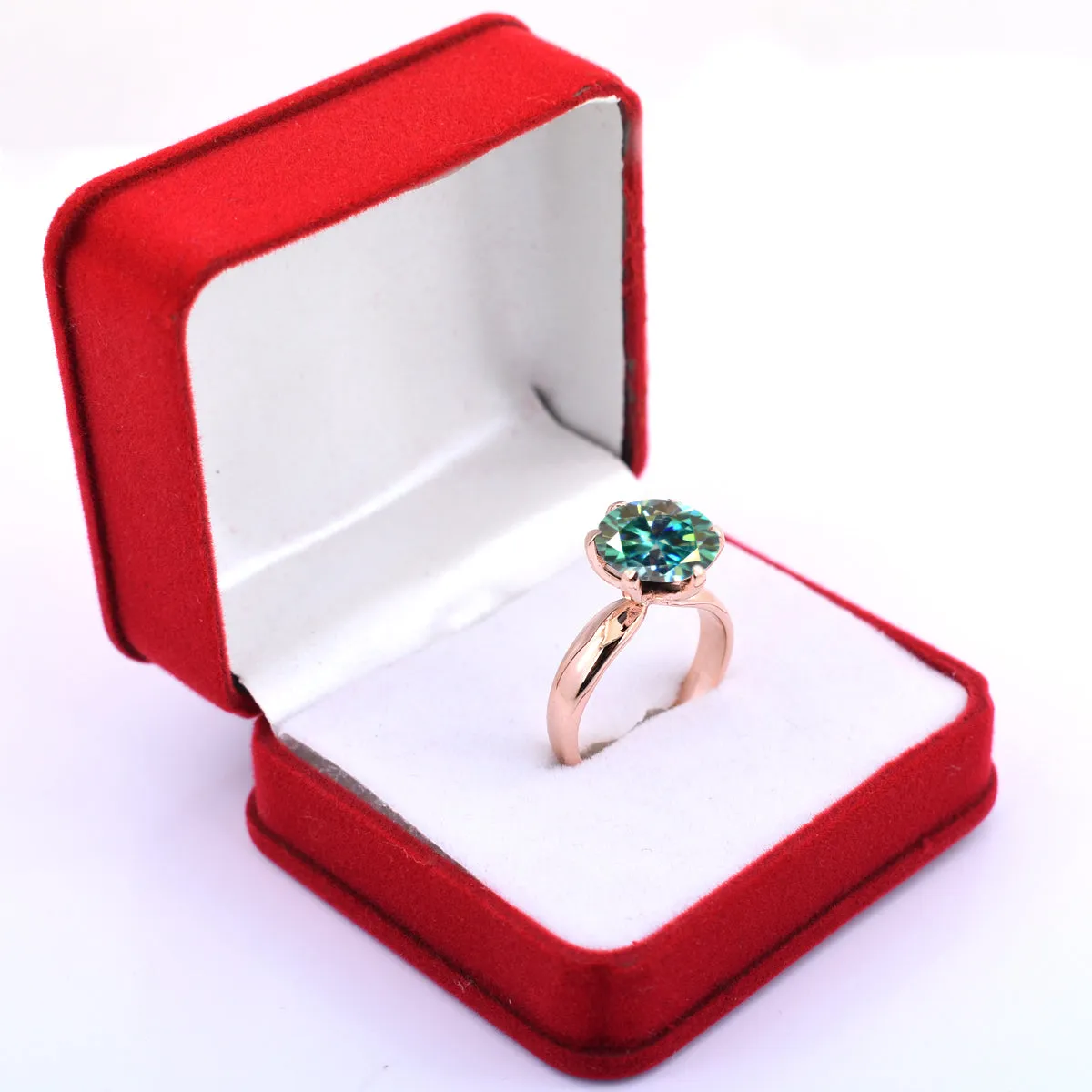 2.65 Ct AAA Certified Blue Diamond Solitaire Ring, Gift For Birthday, Christmas Great Shine & Luster !