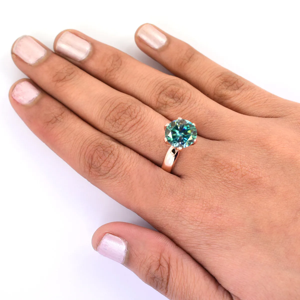 2.65 Ct AAA Certified Blue Diamond Solitaire Ring, Gift For Birthday, Christmas Great Shine & Luster !