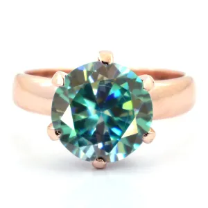 2.65 Ct AAA Certified Blue Diamond Solitaire Ring, Gift For Birthday, Christmas Great Shine & Luster !