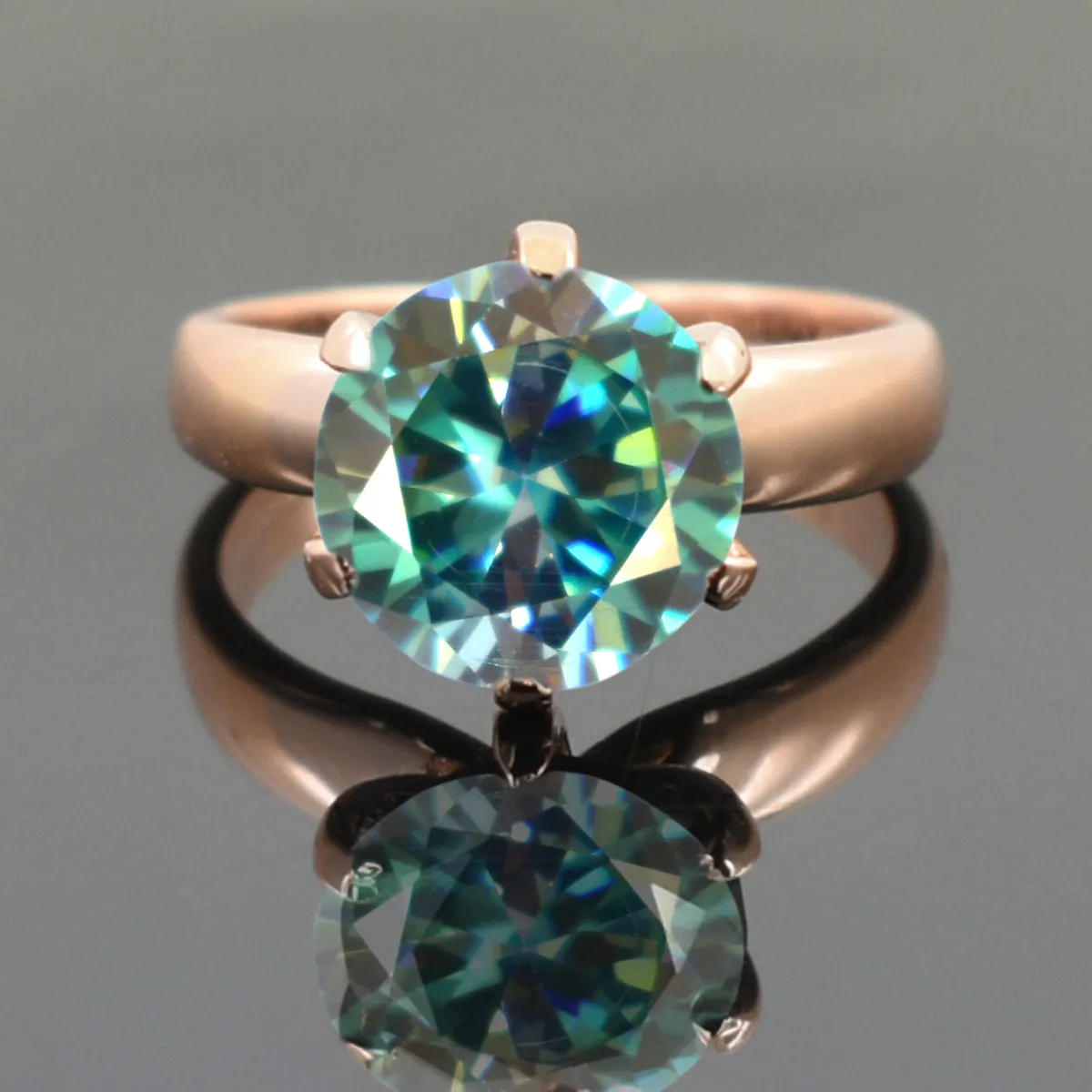 2.65 Ct AAA Certified Blue Diamond Solitaire Ring, Gift For Birthday, Christmas Great Shine & Luster !