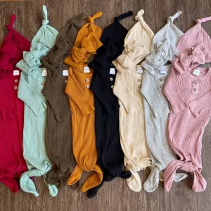 3-Piece Knotted Gown Bundle