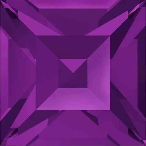 4428 Swarovski Xilion Square Stones, Amethyst (204)
