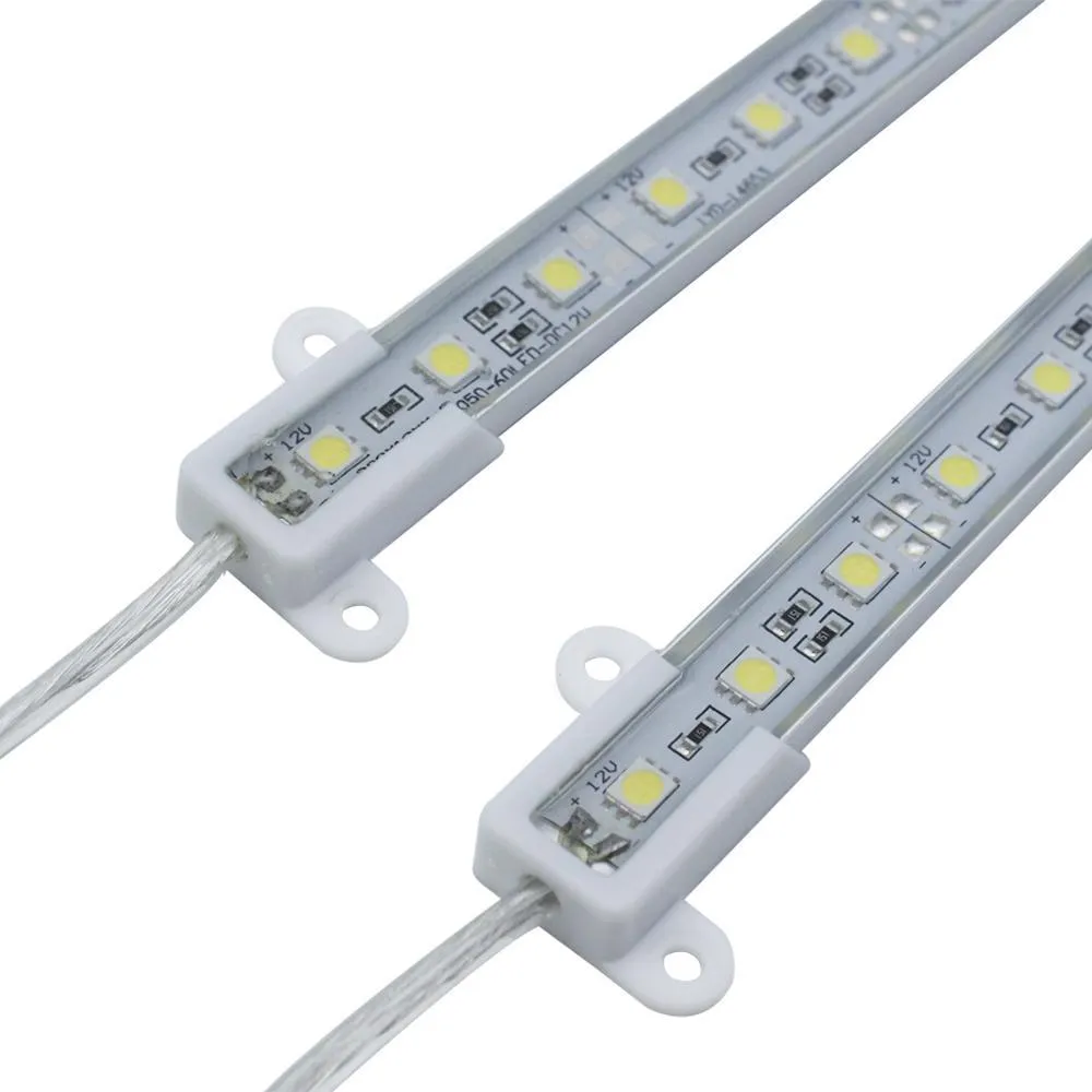 5-Pack 1.64ft/50cm DC 12V 7.2Watt SMD5050-30 12mm Wide Waterproof Aluminum Shell LED Rigid Light Bar