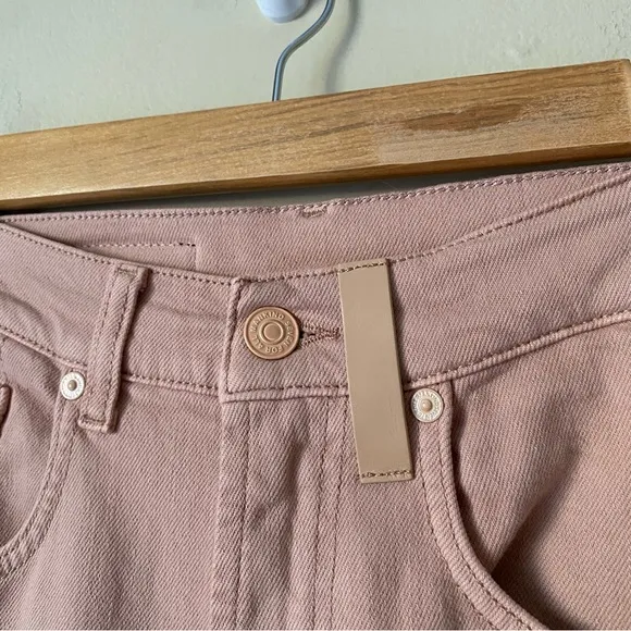 7 FAM x No21 | Slouchy Crop Jeans High Rise Cipria Pink Unisex Size 23
