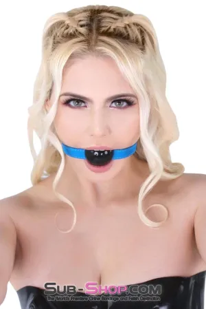 8845MQ      <b>BOGO!</b> Tantric Blue Strap Beginner Rubber Ball Gag
