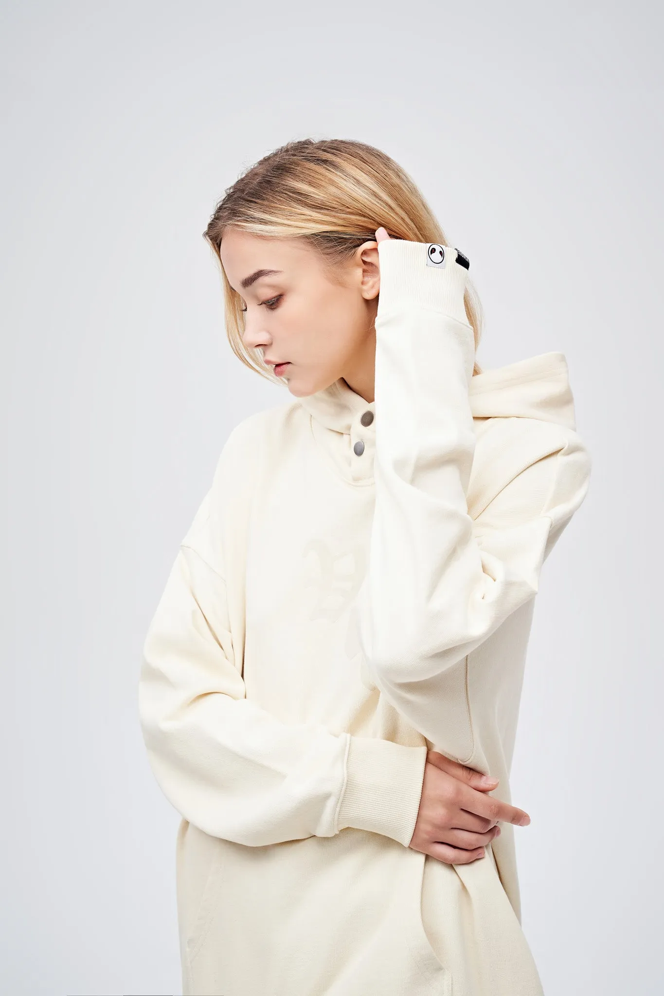 90s Vintage Two Seasons Hoodie Cream