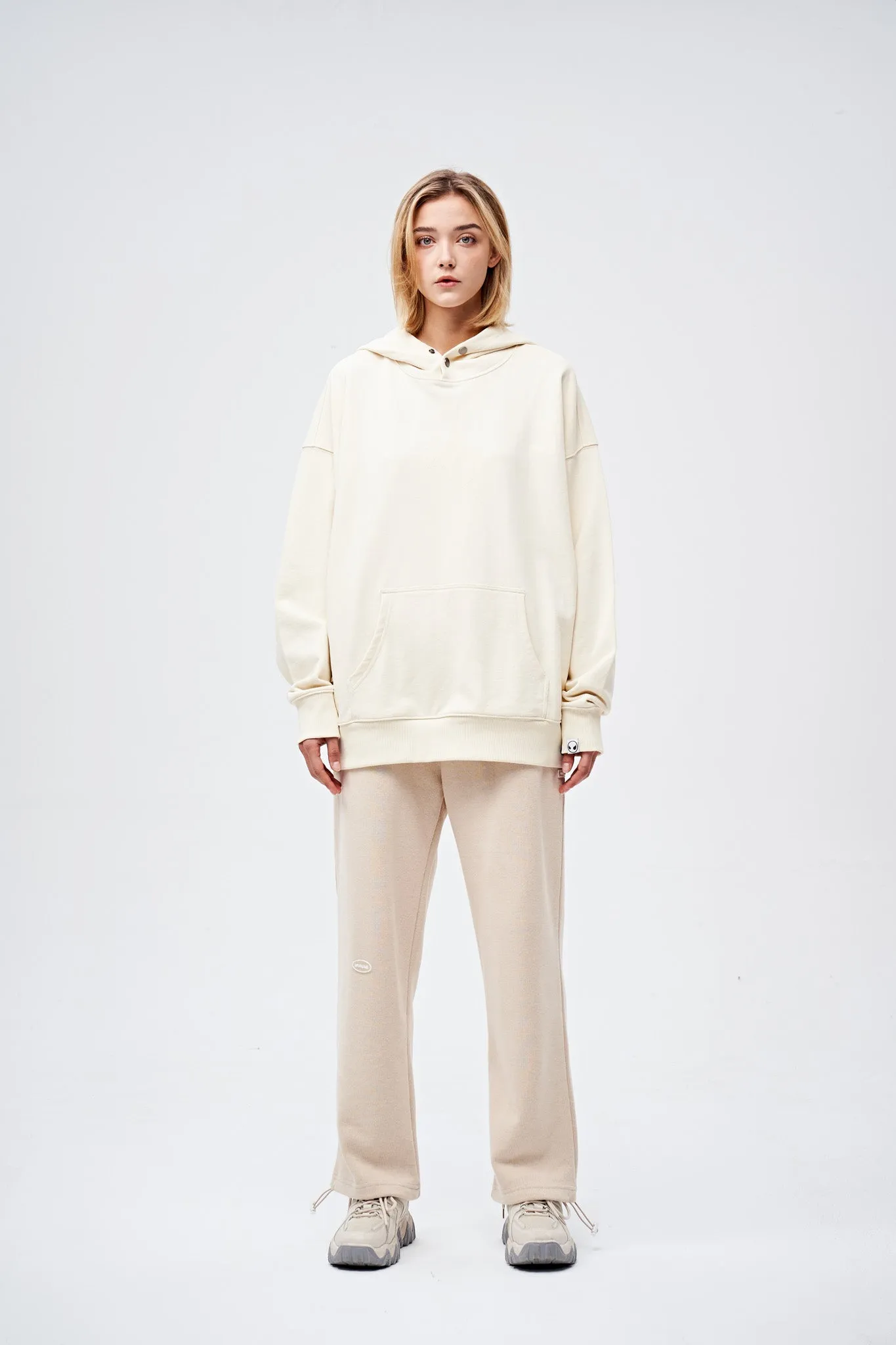 90s Vintage Two Seasons Hoodie Cream