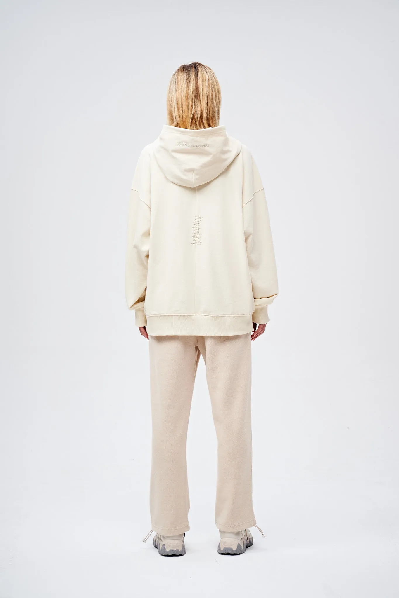90s Vintage Two Seasons Hoodie Cream