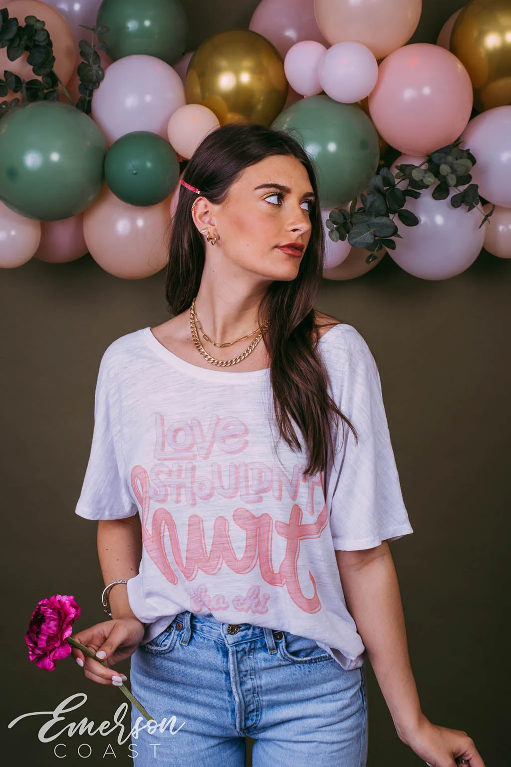 A Chi O Philanthropy Slouchy Tshirt