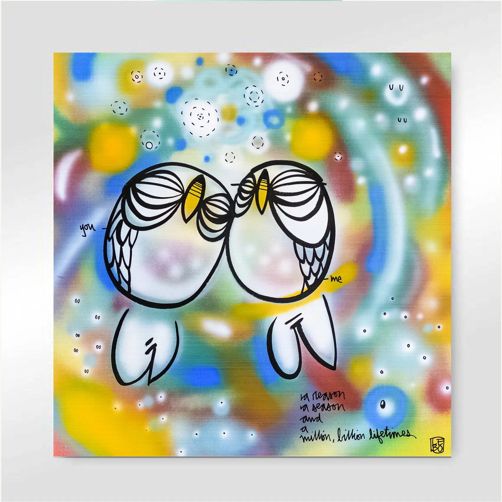 A Million, Billion Lifetimes - Lebo Brushed Aluminum Artbond