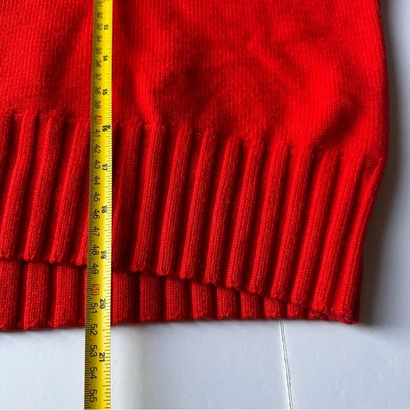 Adidas x IVY PARK Boxy Cropped Turtleneck Sweater Red/Pink Large