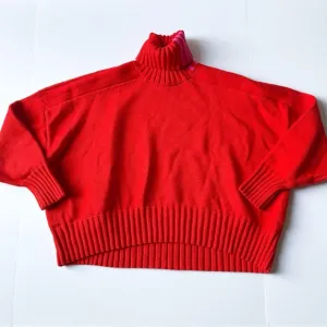 Adidas x IVY PARK Boxy Cropped Turtleneck Sweater Red/Pink Large