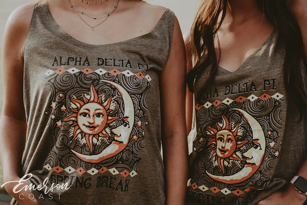 ADPi Sun and Moon Spring Break Tank