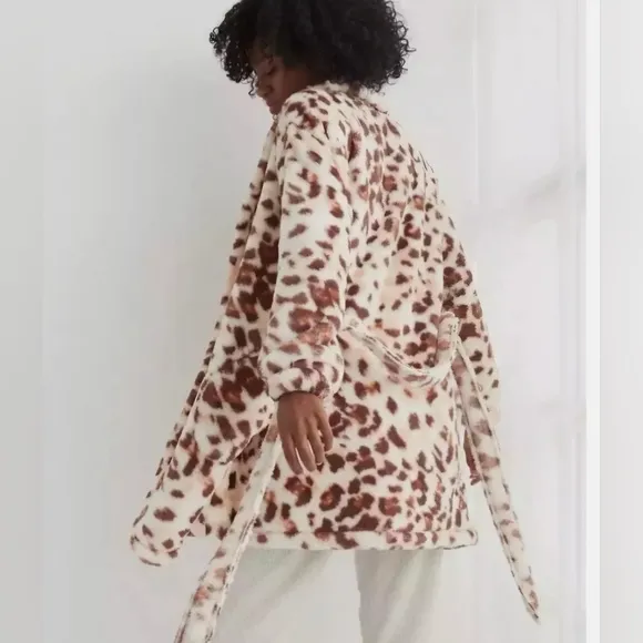 Aerie Leopard Print Robe | Size L/XL - NWT