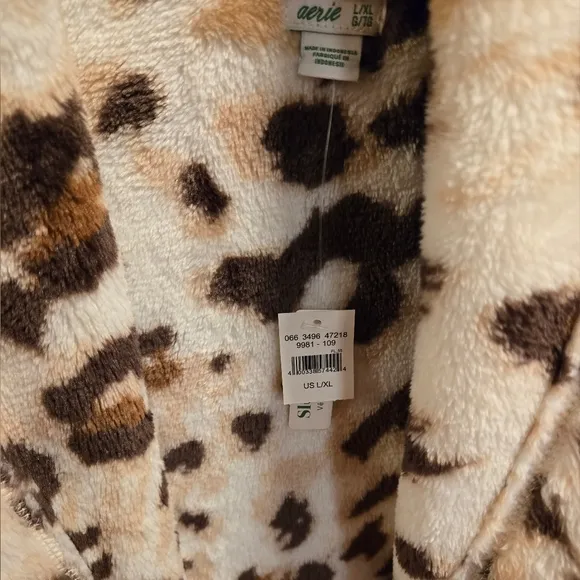Aerie Leopard Print Robe | Size L/XL - NWT