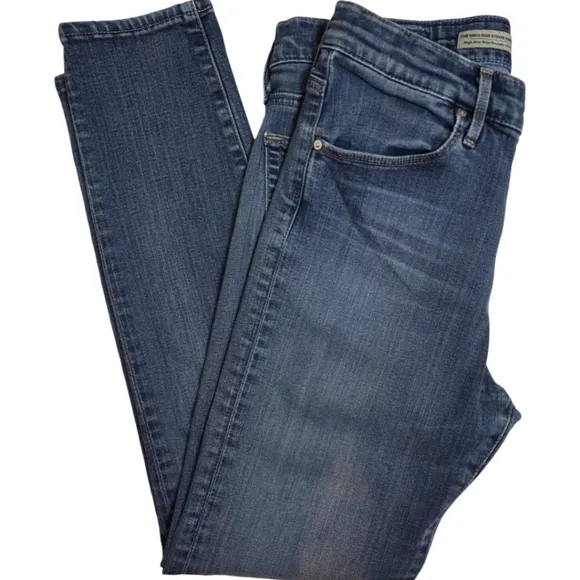 Ag Adriano Goldschmied The Ex-Boyfriend Slouchy Slim Distressed Jeans Sz 30R