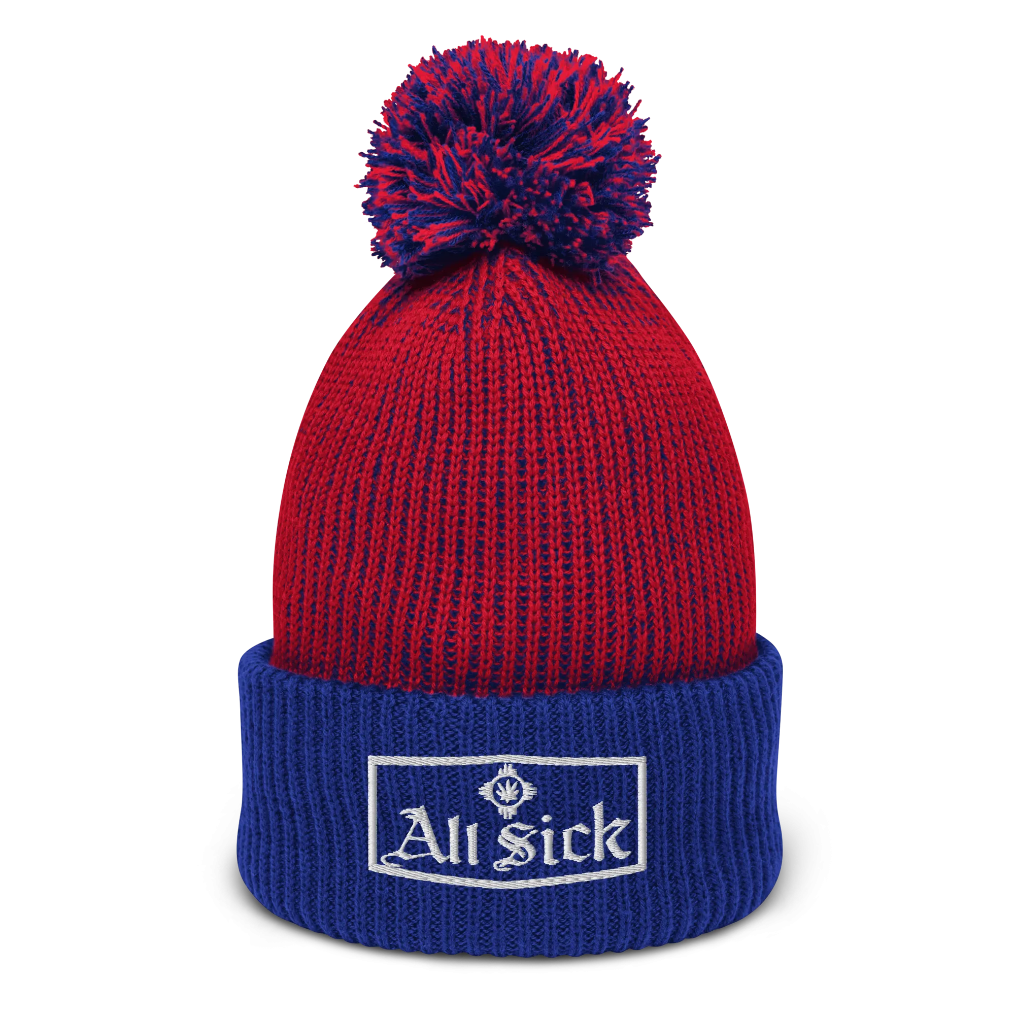 All Sick White Stich Pom-Pom