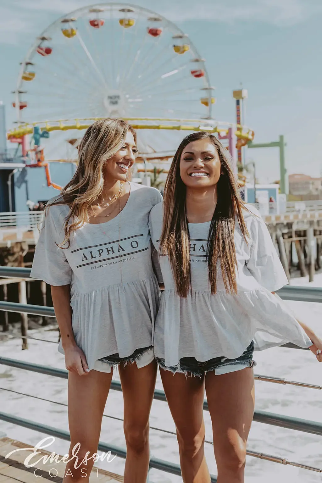 Alpha Omicron Pi Philanthropy Peplum Tee