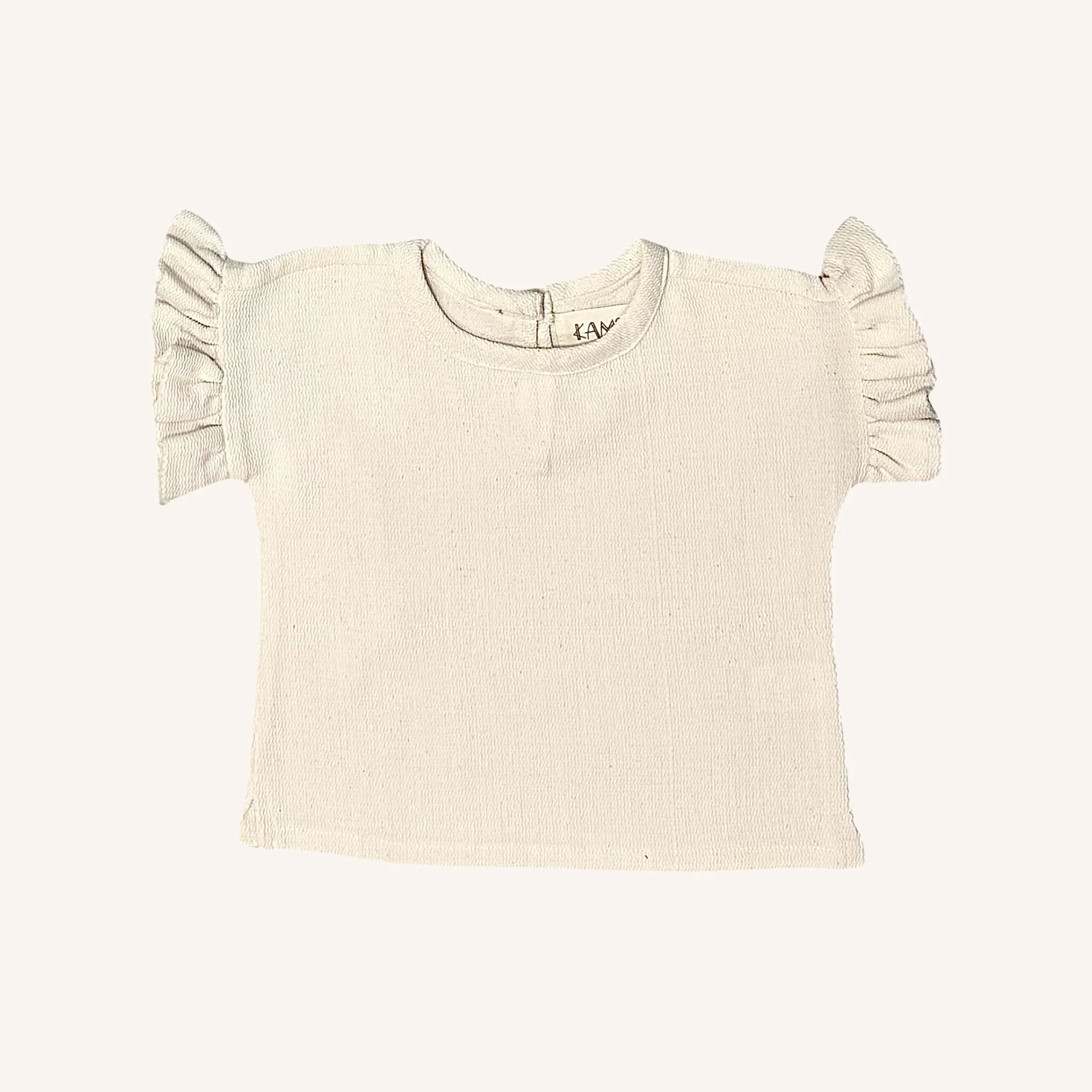Ama Frilled Top | Bone