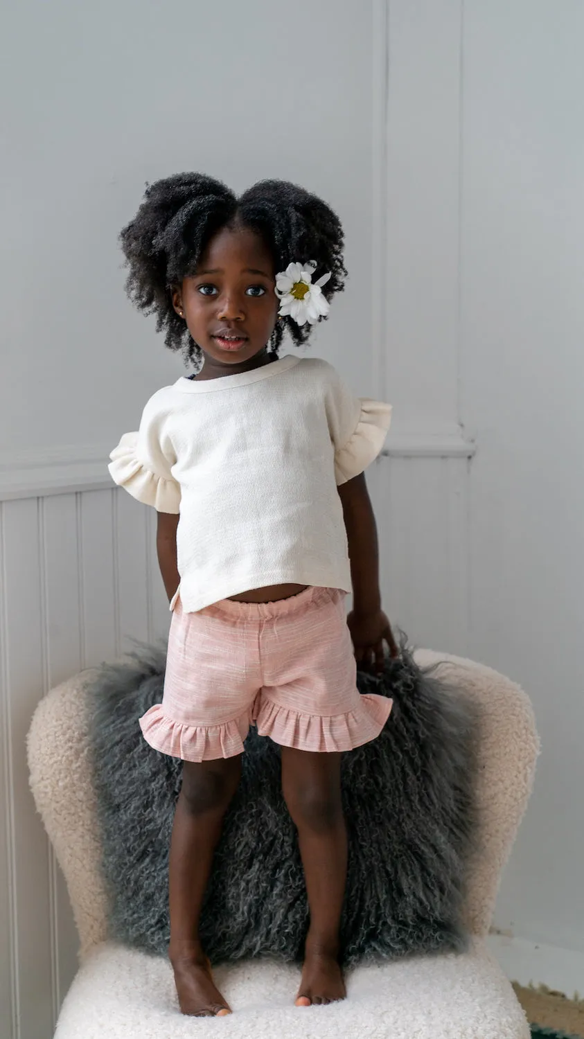 Ama Frilled Top | Bone
