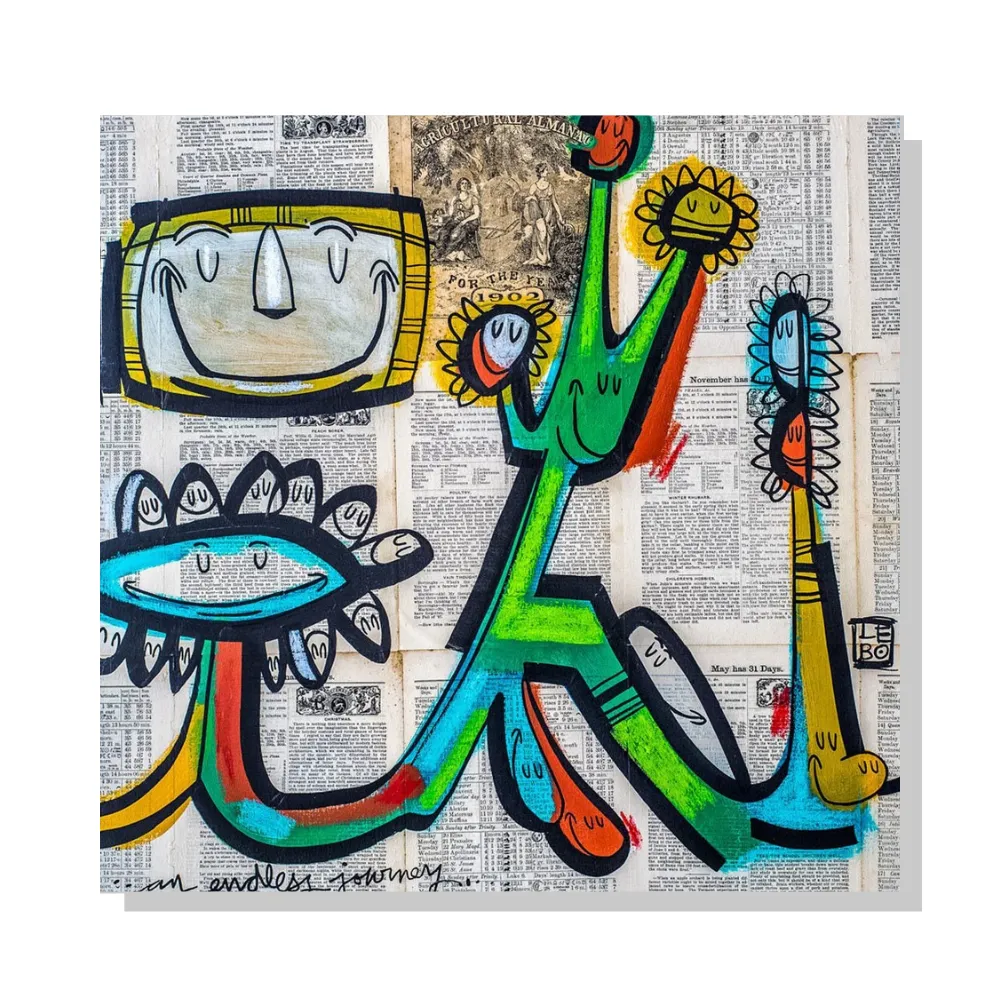 An Endless Journey - Lebo Steel Mineral Print