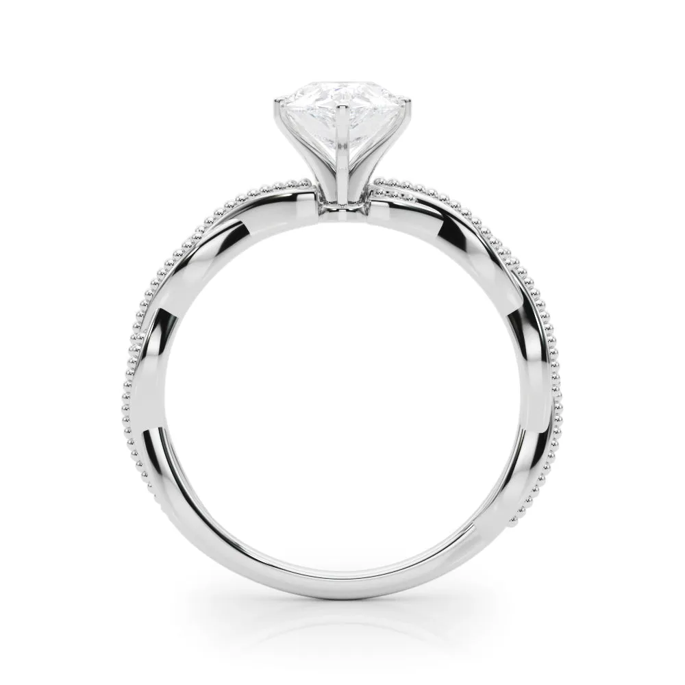 Anastasia Twisted Vine Pear Lab Grown Diamond Solitaire Engagement Ring IGI Certified