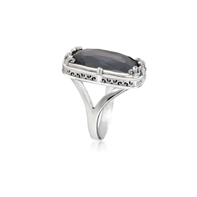 Anatoli Collection Hematite Ring
