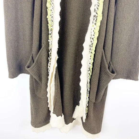 Anthropologie Fielel Flower Cheshire Long Sweater Size Medium