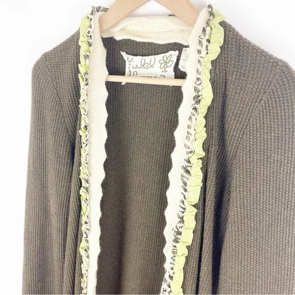 Anthropologie Fielel Flower Cheshire Long Sweater Size Medium
