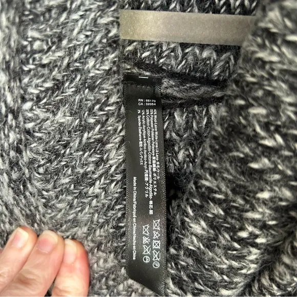 Anthropologie Wintertide Reversible Floral Buffalo Check Wool Poncho OS