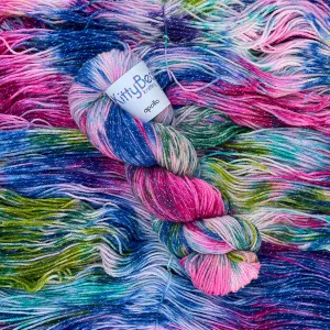 Apollo: Superwash Merino Nylon Lurex| Hand-Dyed Knitting Crochet Sock Yarn